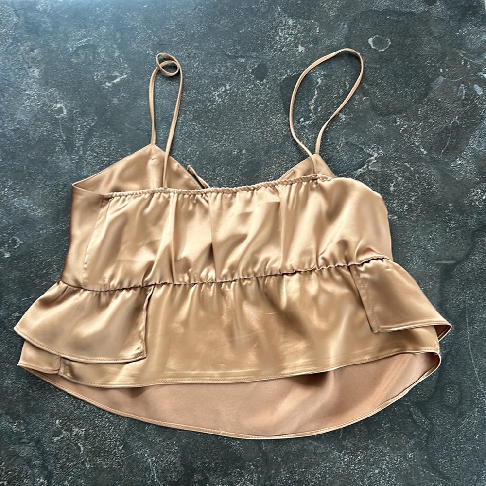 Topshop gold camisole - Picture 3 of 4